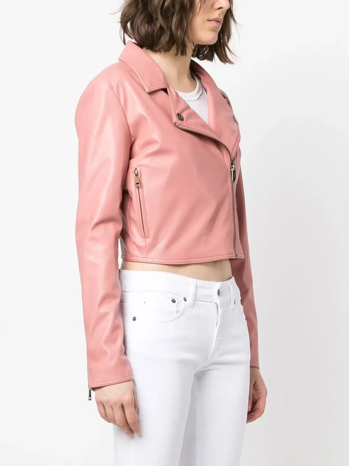 TWINSET オフセンター ZIPファスナー付き バイカージャケット - 画像3
