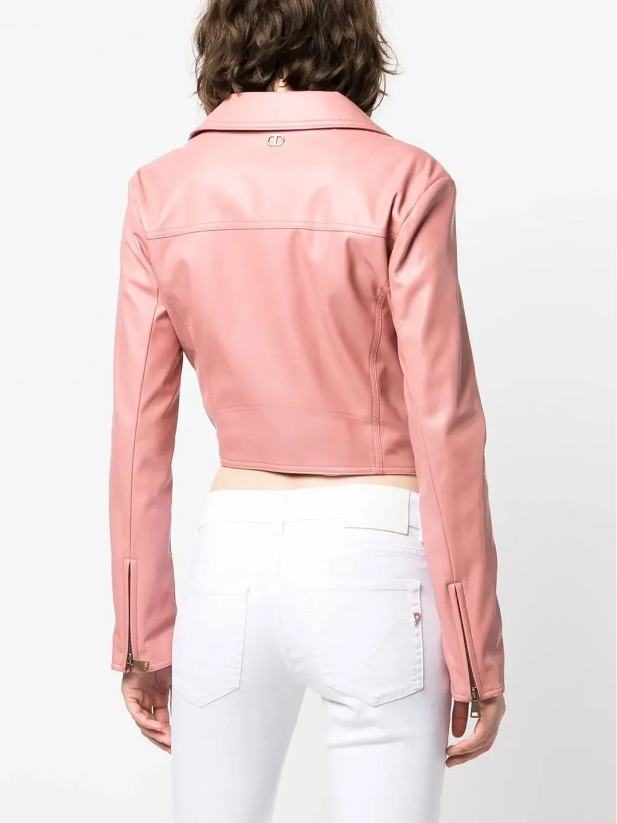 TWINSET オフセンター ZIPファスナー付き バイカージャケット - 画像4