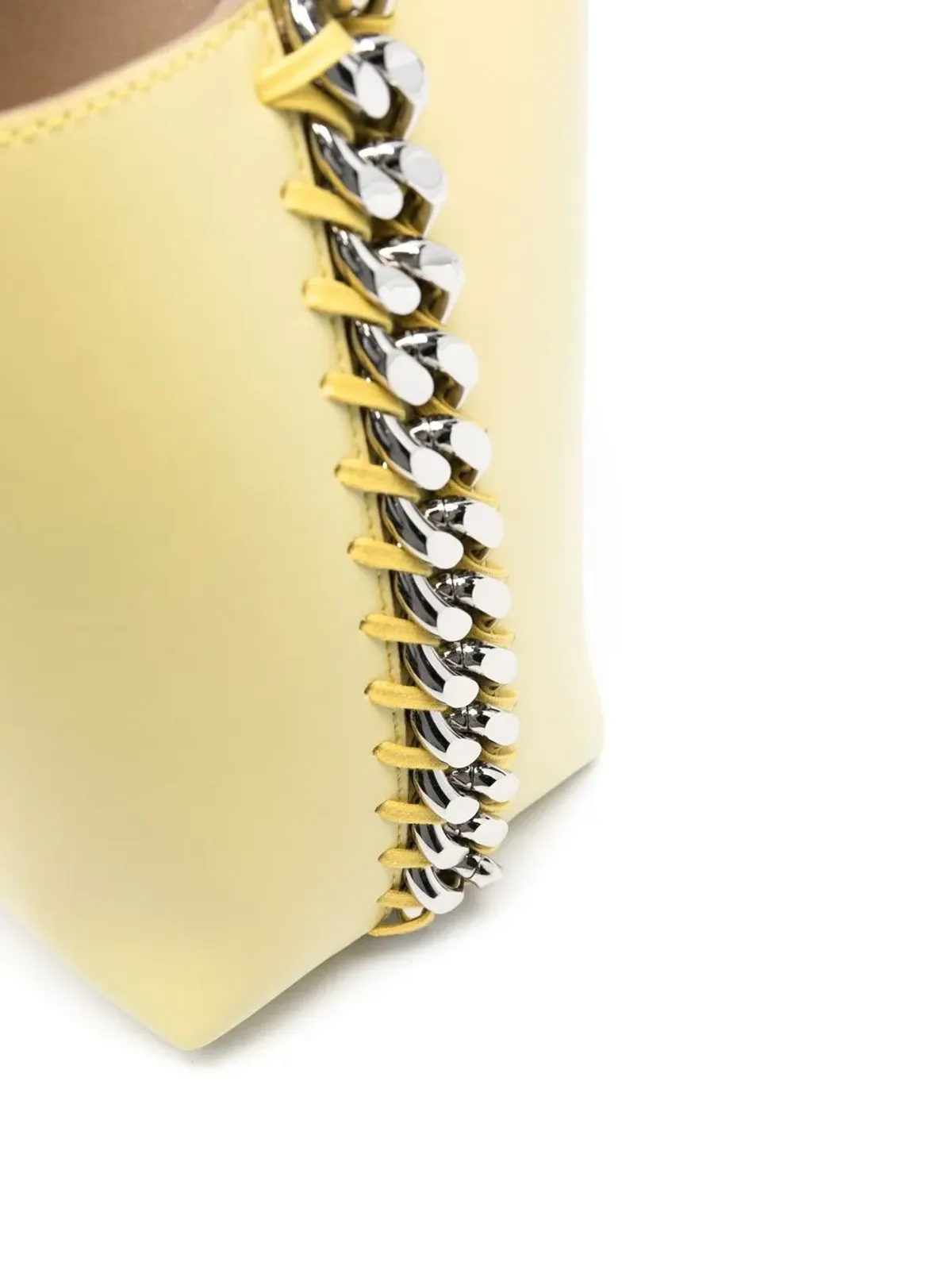 Stella McCartney チェーンディテール バケットバッグ - Yellow - 画像4