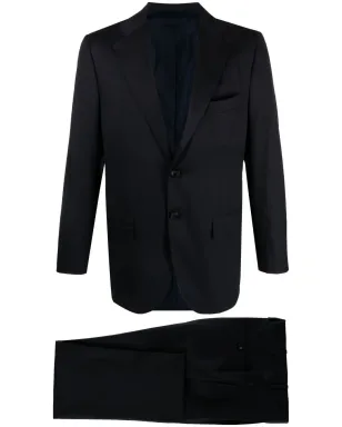 Kiton シングルブレスト・ボタン・ツーピーススーツ - ブルー - サムネイル1