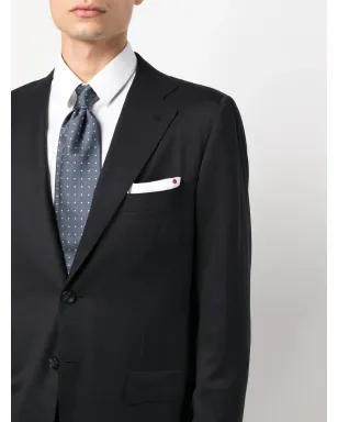 Kiton シングルブレスト・ボタン・ツーピーススーツ - ブルー - サムネイル5