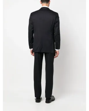 Kiton シングルブレスト・ボタン・ツーピーススーツ - ブルー - サムネイル4