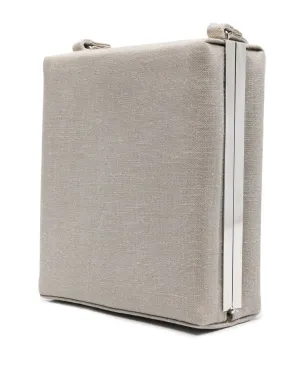Giorgio Armani Pre-Owned 2000s linen box crossbody bag 2000年代リネンボックスクロスボディバッグ - サムネイル3