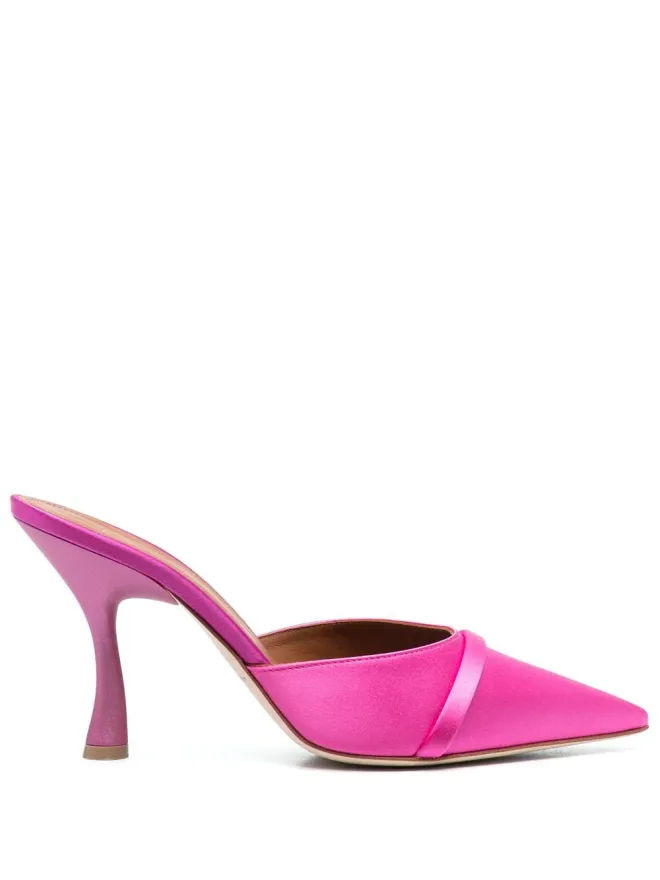 Malone Souliers Malone Souliers ピンクのスカルプトヒールドミュールの商品画像