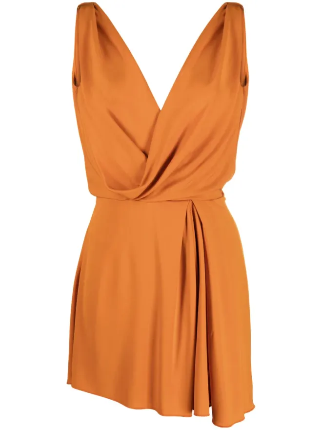 Alberta Ferretti Alberta Ferretti ドレープVネックドレスの商品画像