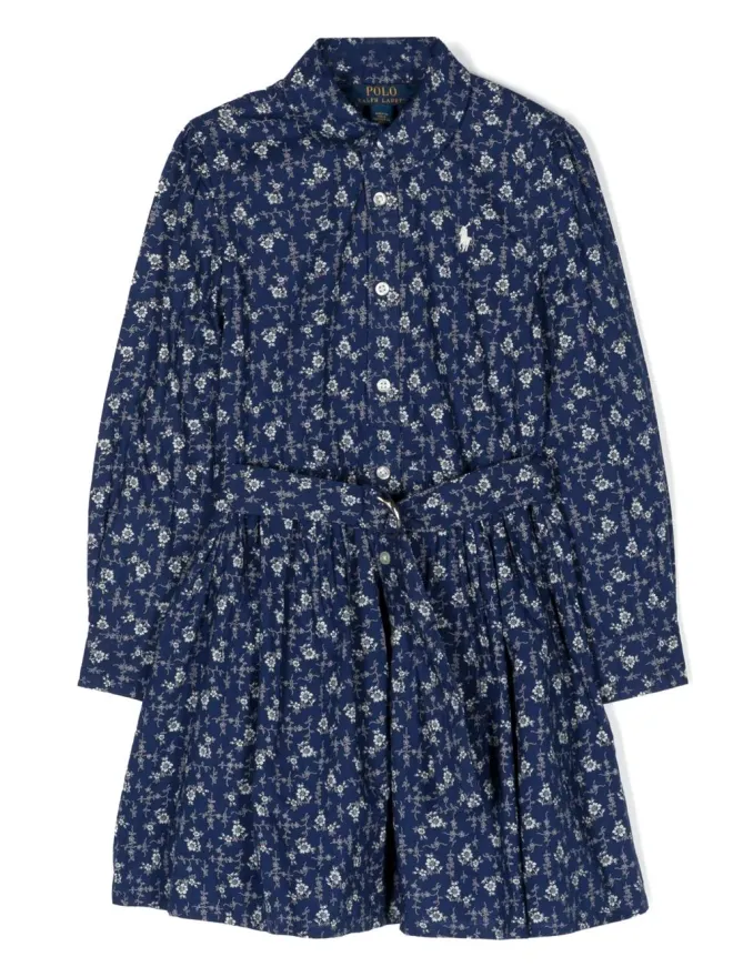 POLO RALPH LAUREN KIDS POLO RALPH LAUREN KIDS 花柄プリント シャツドレスの商品画像