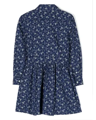 POLO RALPH LAUREN KIDS 花柄プリント シャツドレス - サムネイル2