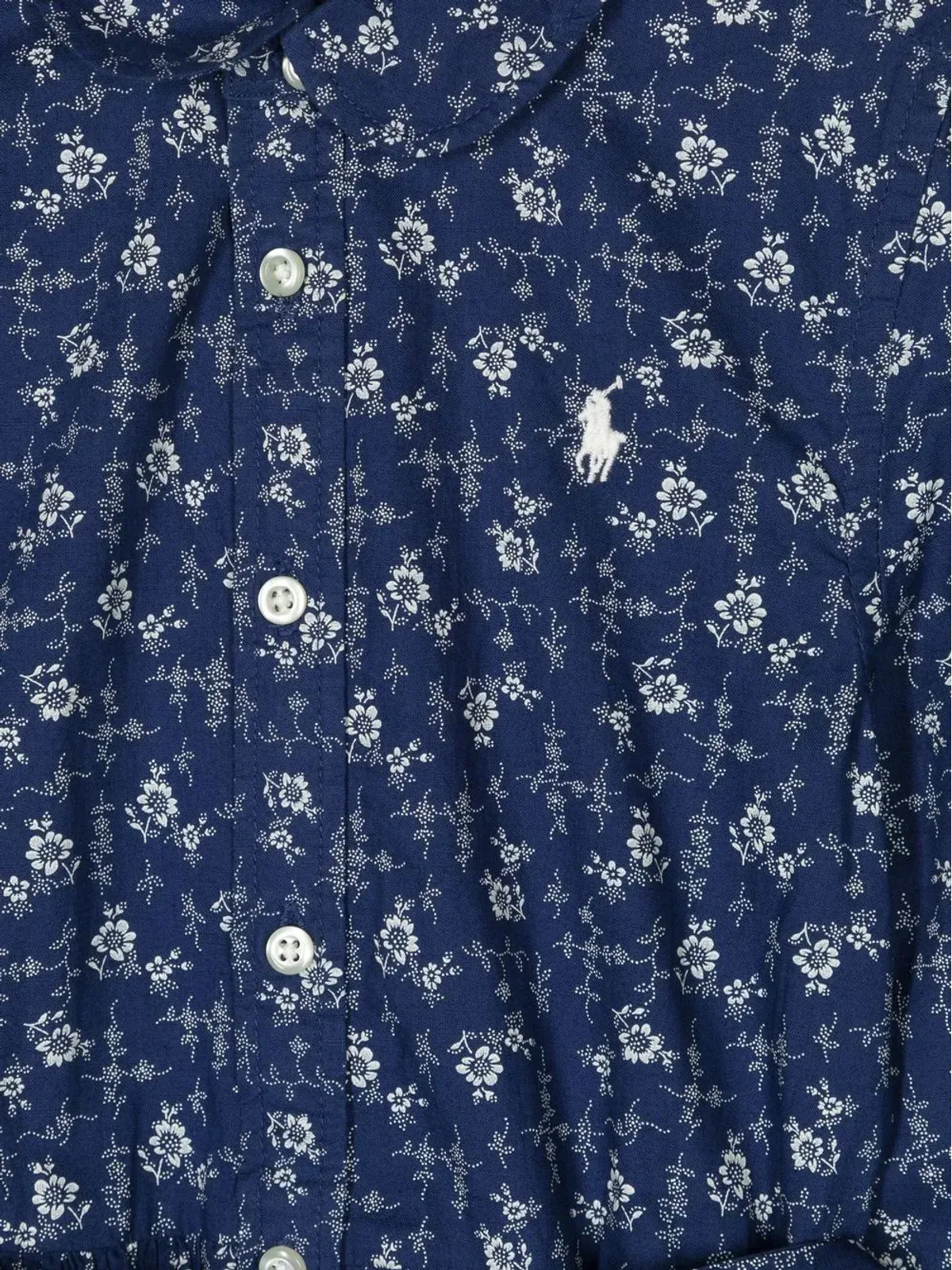 POLO RALPH LAUREN KIDS 花柄プリント シャツドレス - 画像3