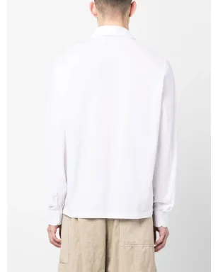 Herno スプレッドカラーコットンシャツ - ホワイト - サムネイル4