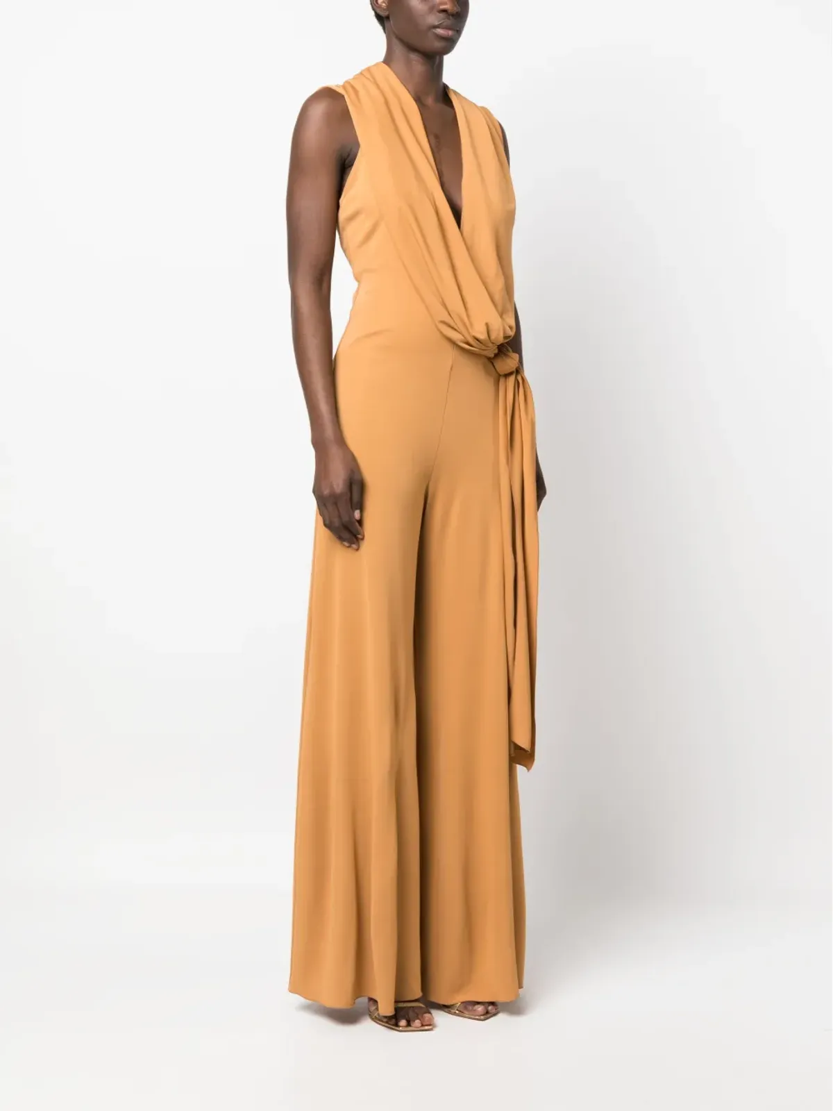 Alberta Ferretti カットアウト・ドレープ ジャンプスーツ - 画像3