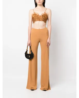 Alberta Ferretti ハイウエストフレアパンツ ブラウン - サムネイル2
