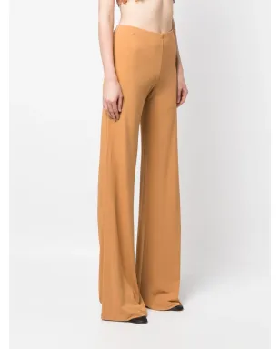 Alberta Ferretti ハイウエストフレアパンツ ブラウン - サムネイル3