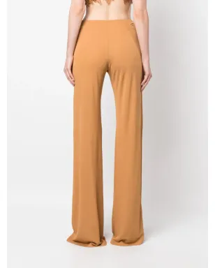 Alberta Ferretti ハイウエストフレアパンツ ブラウン - サムネイル4