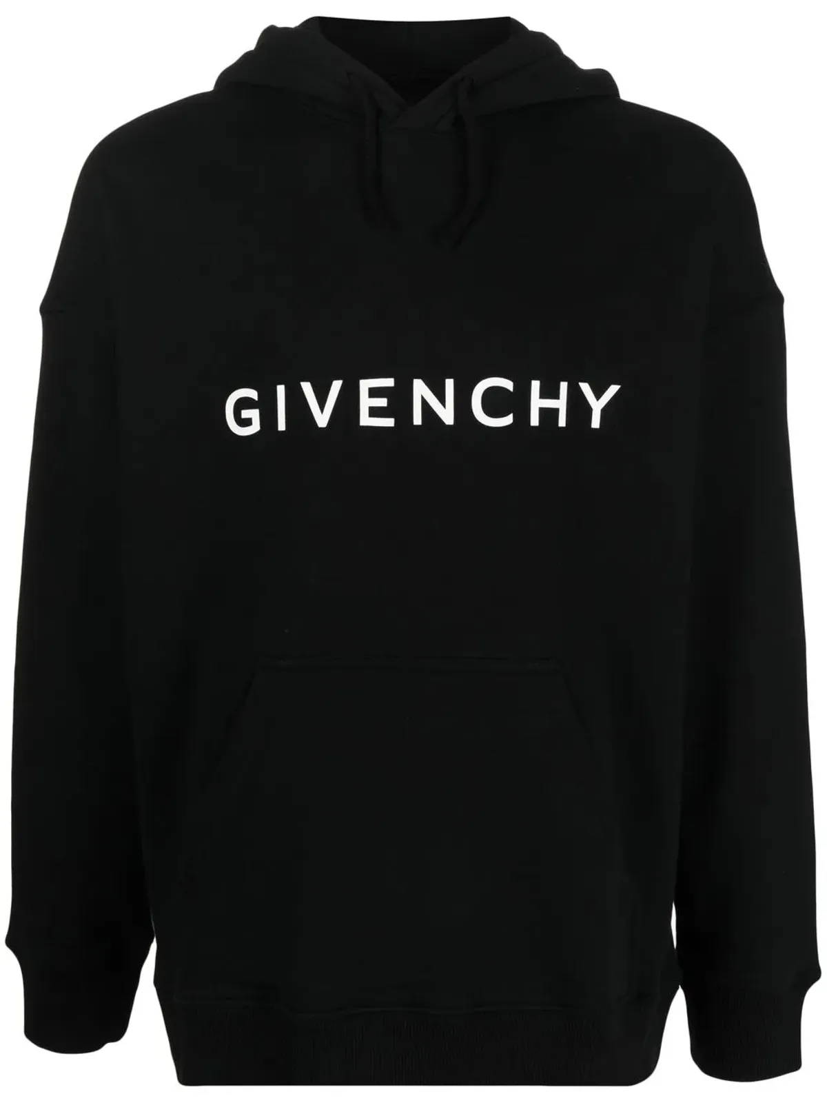 Givenchy ロゴプリント ドローコード付きフーディー - 画像1