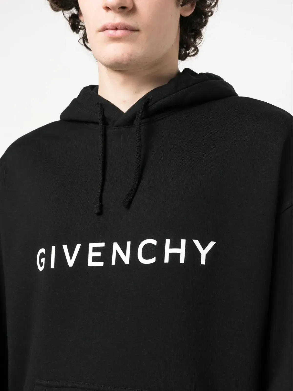 Givenchy ロゴプリント ドローコード付きフーディー - 画像5