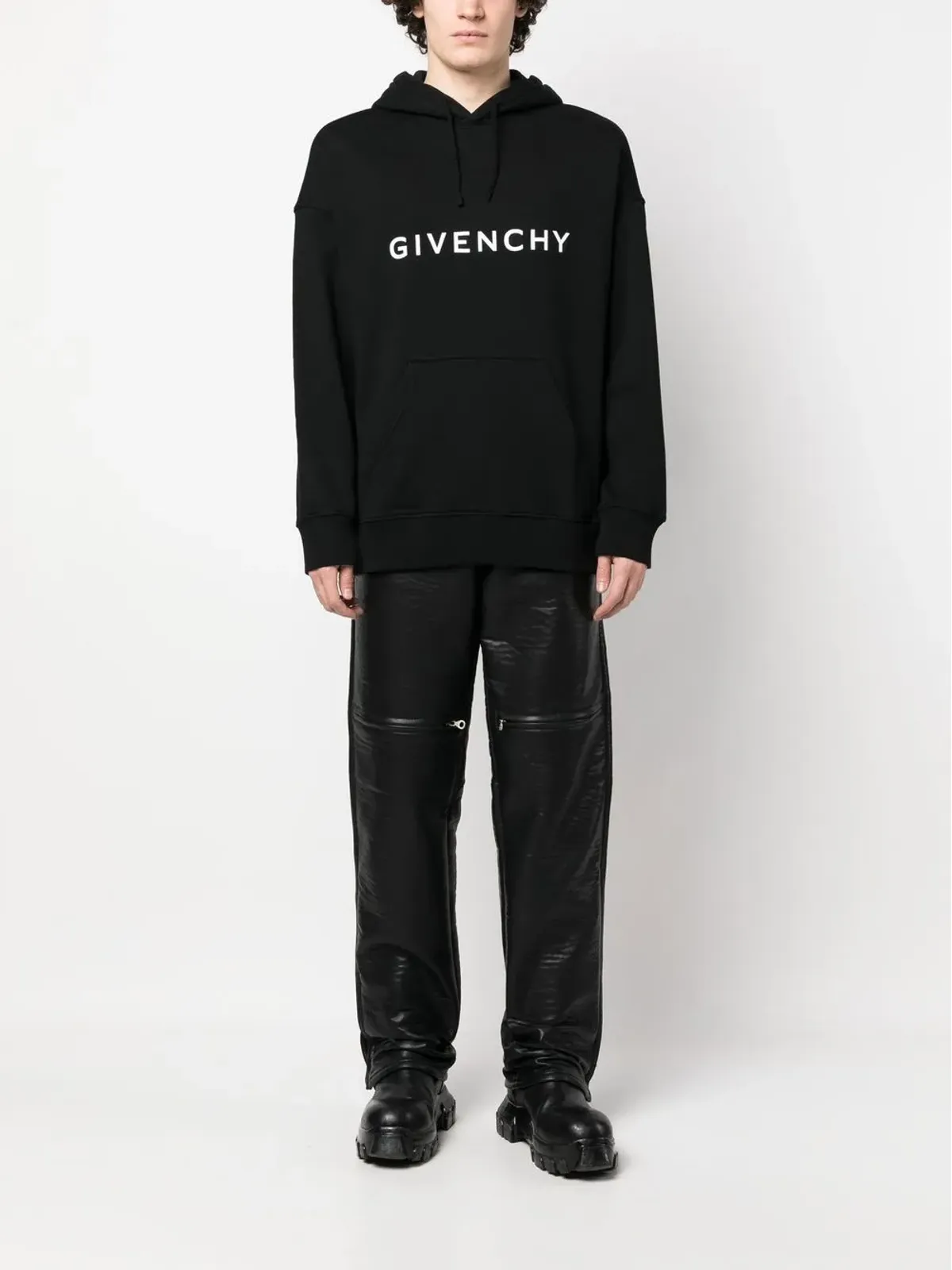 Givenchy ロゴプリント ドローコード付きフーディー - 画像2