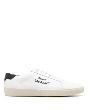 Saint Laurent レザー スニーカー - White - サムネイル1