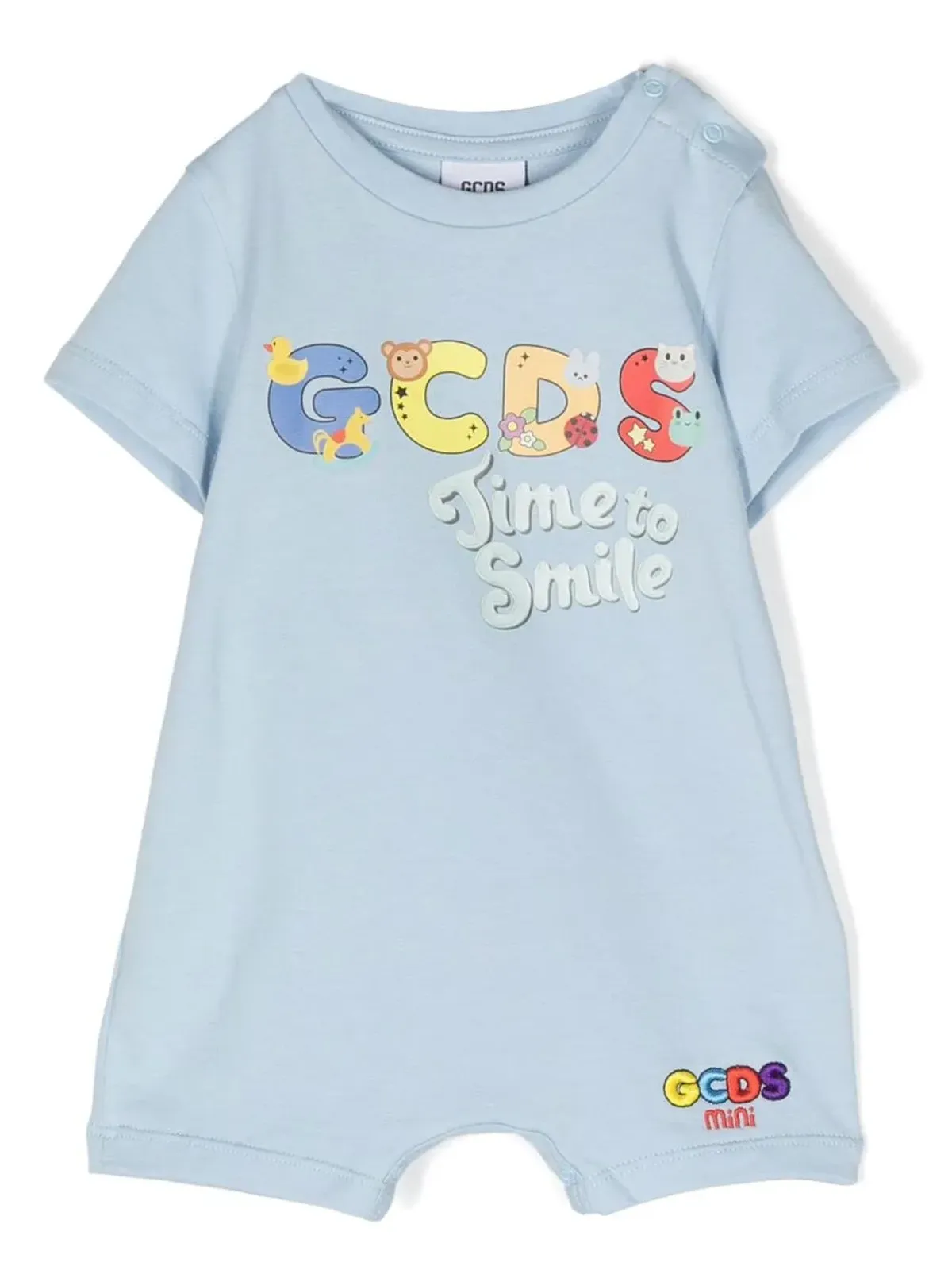 Gcds Kids ロゴプリント ベビーロンパースセット - 画像2