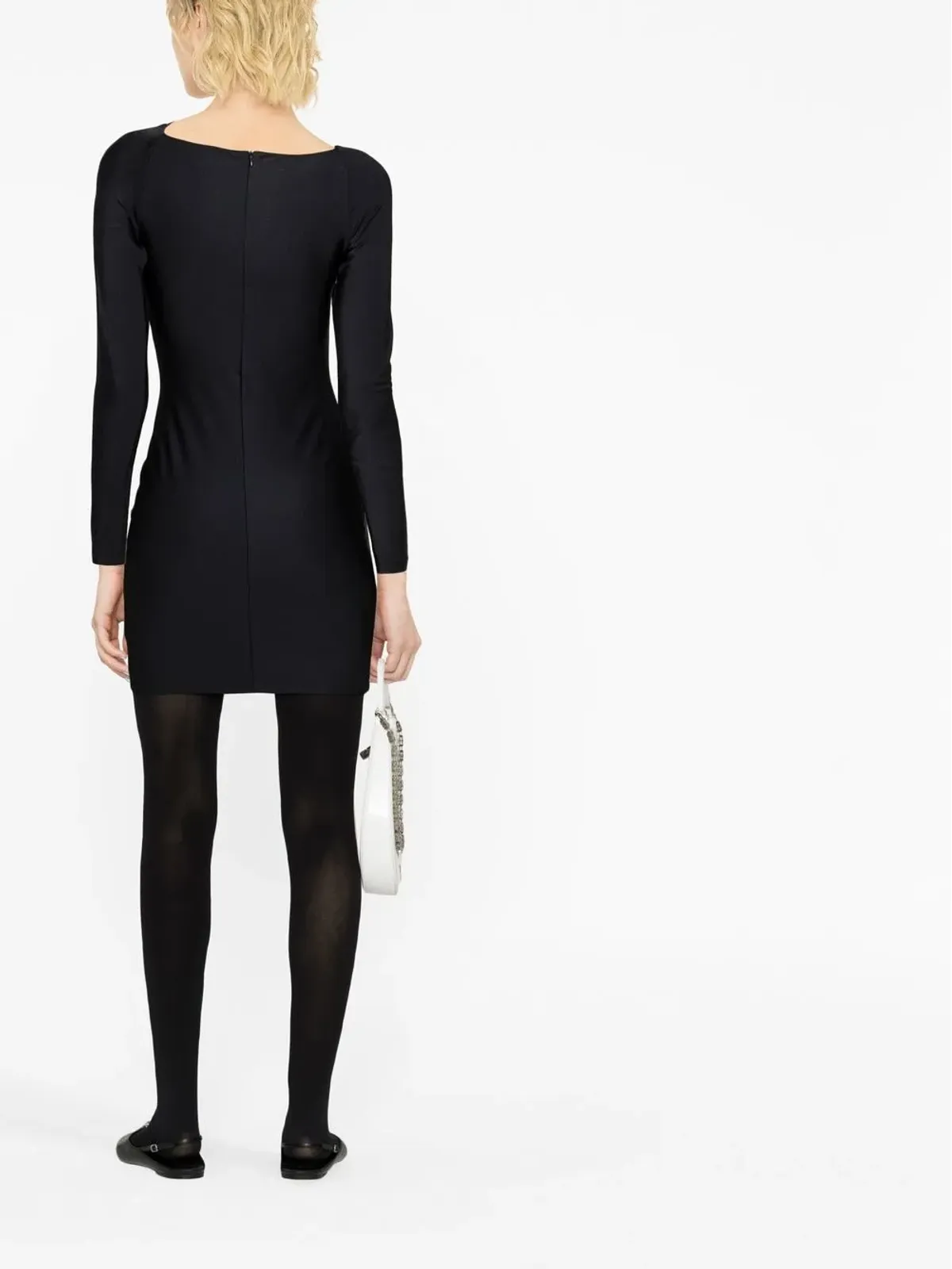 Coperni カットアウトねじりミニドレス - ブラック - 画像4