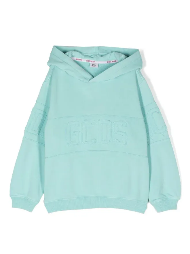 GCDS Kids Gcds Kids ロゴパッチ プルオーバー パーカーの商品画像