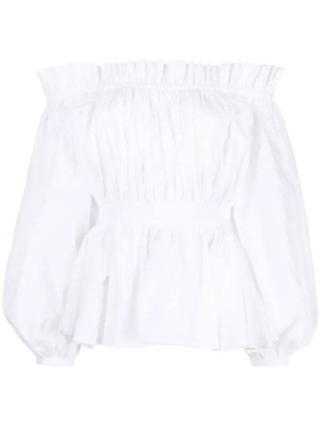 Alexander McQueen Alexander McQueen オフショルダーブラウスの商品画像