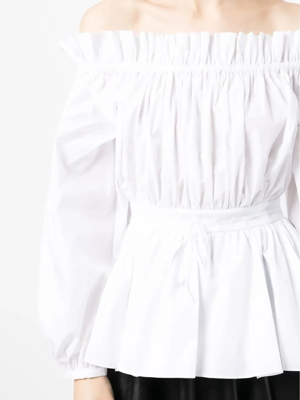 Alexander McQueen オフショルダーブラウス - 画像5