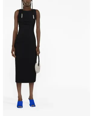 Versace カットアウトディテールドレス - ブラック - サムネイル2