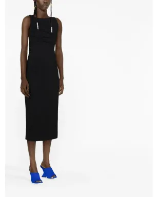 Versace カットアウトディテールドレス - ブラック - サムネイル3