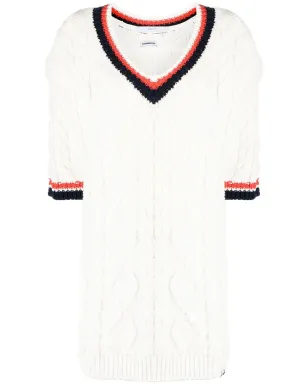 pushBUTTON 七分袖ケーブルニットトップ - サムネイル1