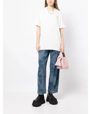 pushBUTTON ネックレスプリント オーバーサイズTシャツ - サムネイル2