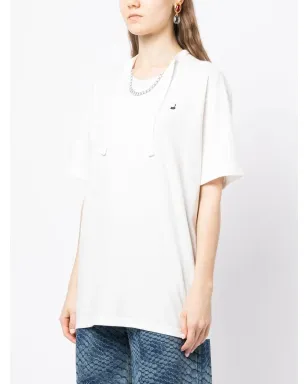pushBUTTON ネックレスプリント オーバーサイズTシャツ - サムネイル3