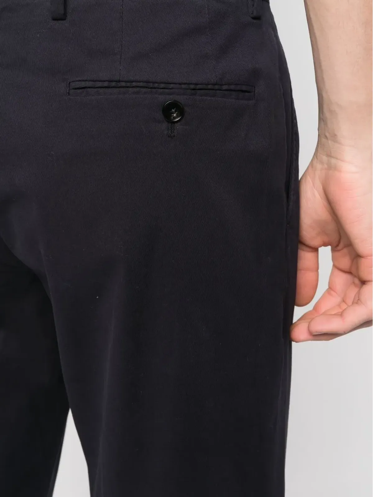 Zegna スリムカットレッグ テーラードパンツ - 画像5