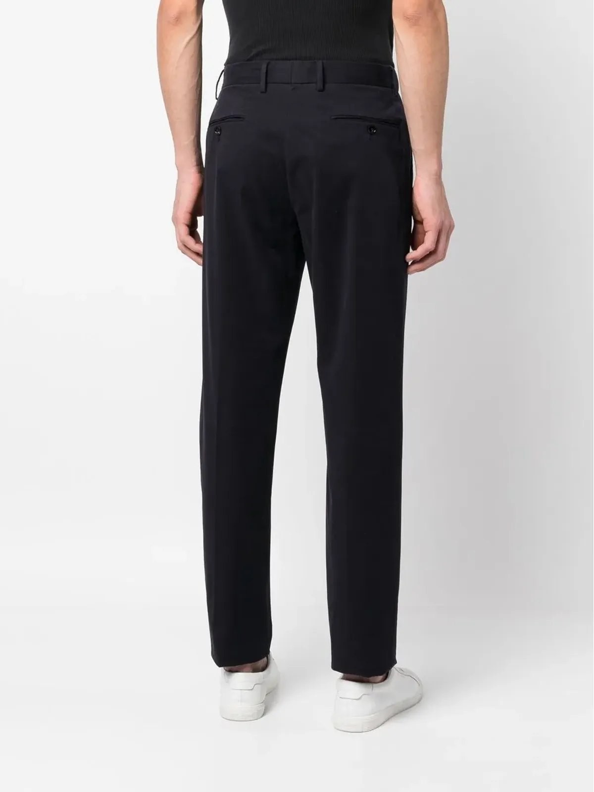 Zegna スリムカットレッグ テーラードパンツ - 画像4