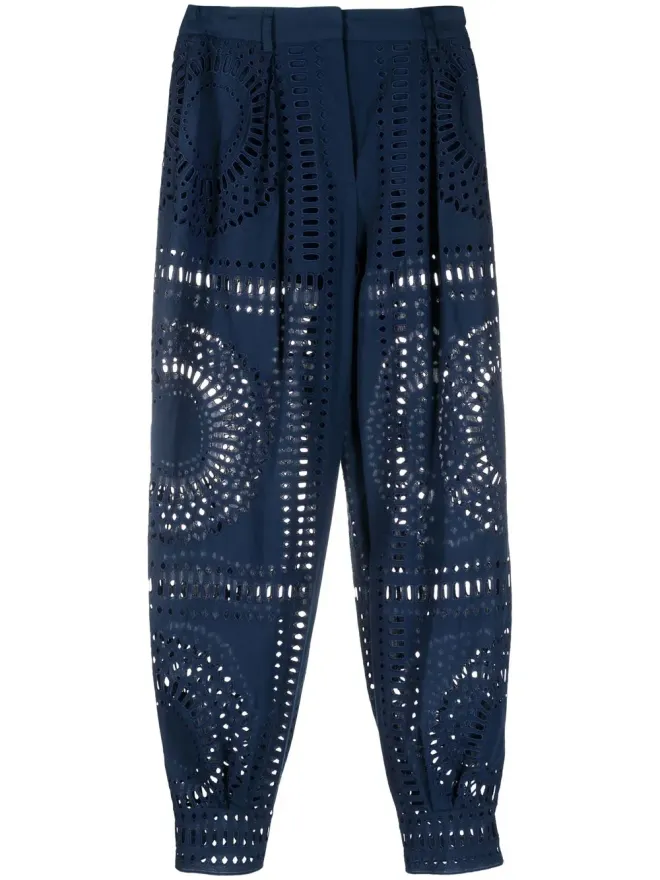 Alberta Ferretti Alberta Ferretti カットアウトディテール入りハイウエストパンツの商品画像