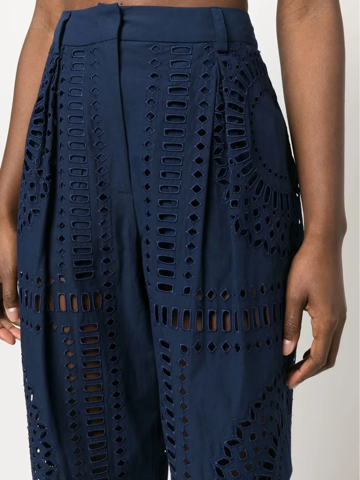 Alberta Ferretti カットアウトディテール入りハイウエストパンツ - 画像5