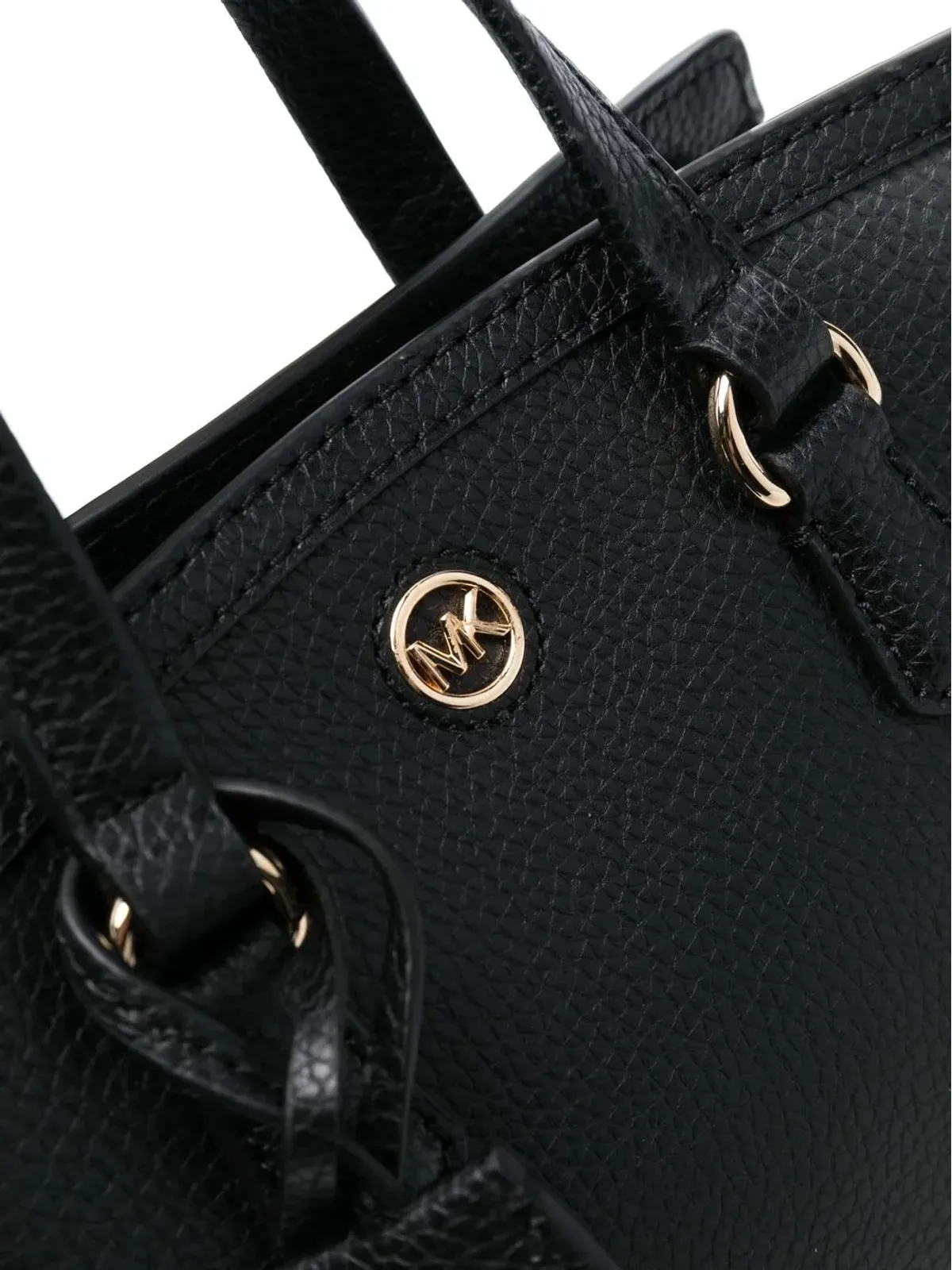 Michael Kors ロゴプレート付きレザートートバッグ - 画像4