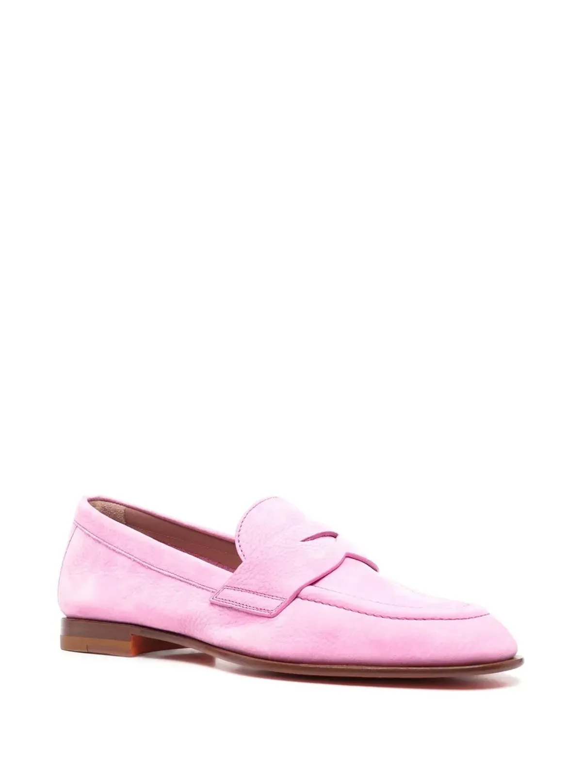 Santoni アーモンドトゥ 15mm ペニーローファー - 画像2