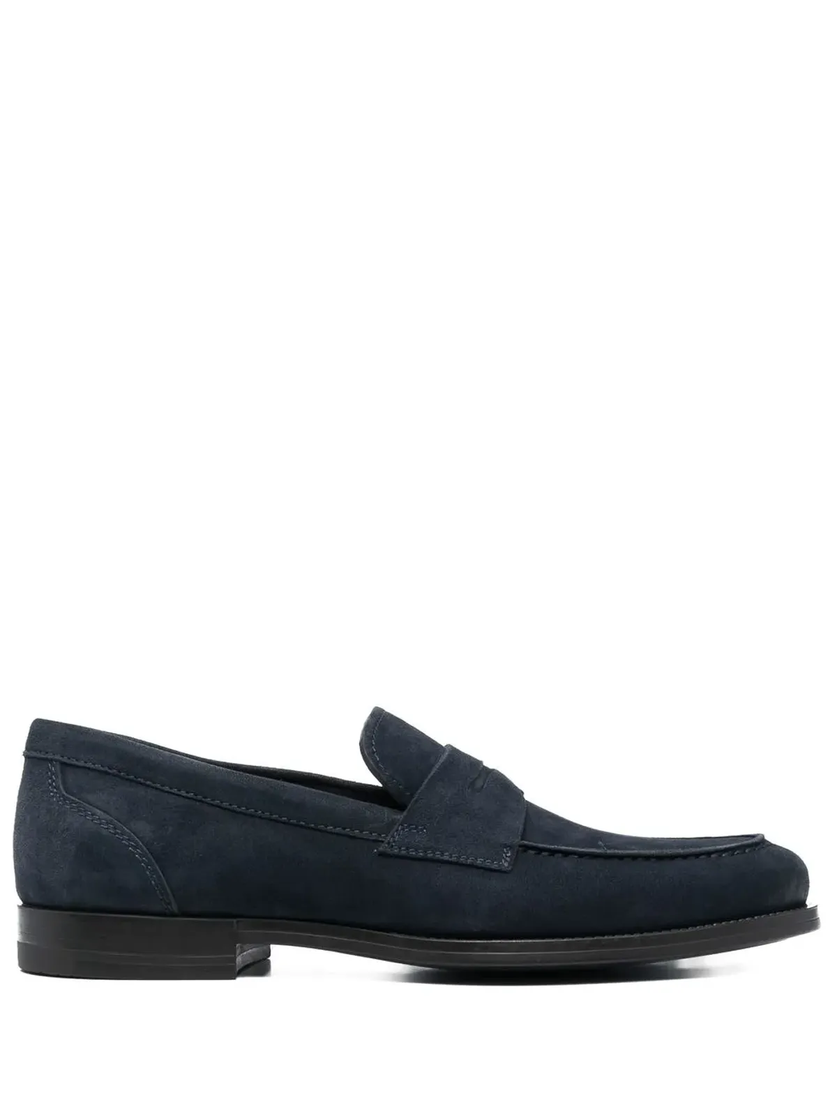 Santoni ディプロマット スリップオン ローファー ブルー - 画像1