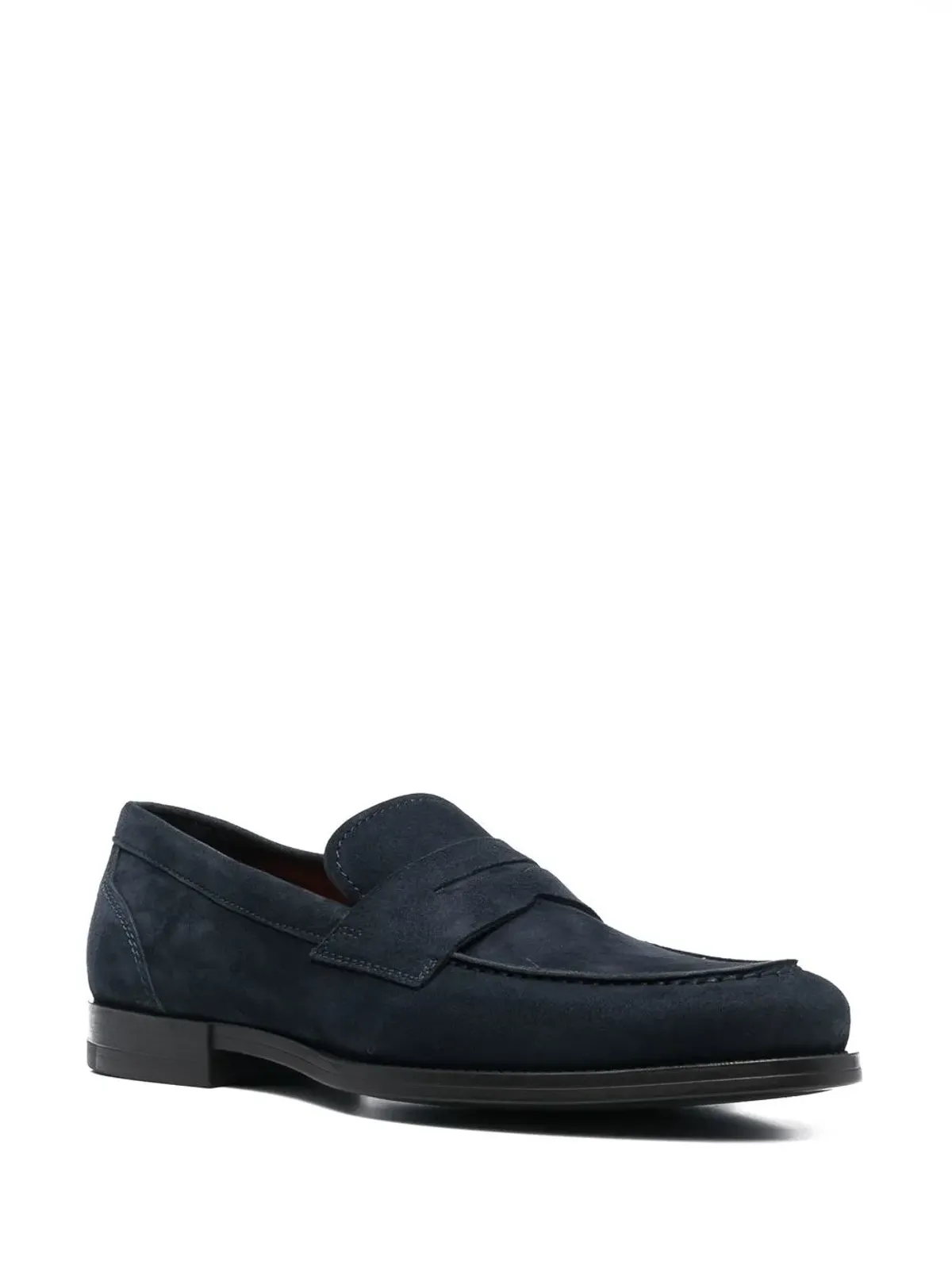 Santoni ディプロマット スリップオン ローファー ブルー - 画像2