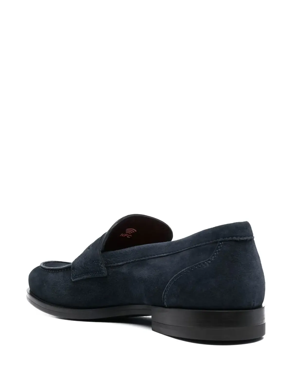 Santoni ディプロマット スリップオン ローファー ブルー - 画像3