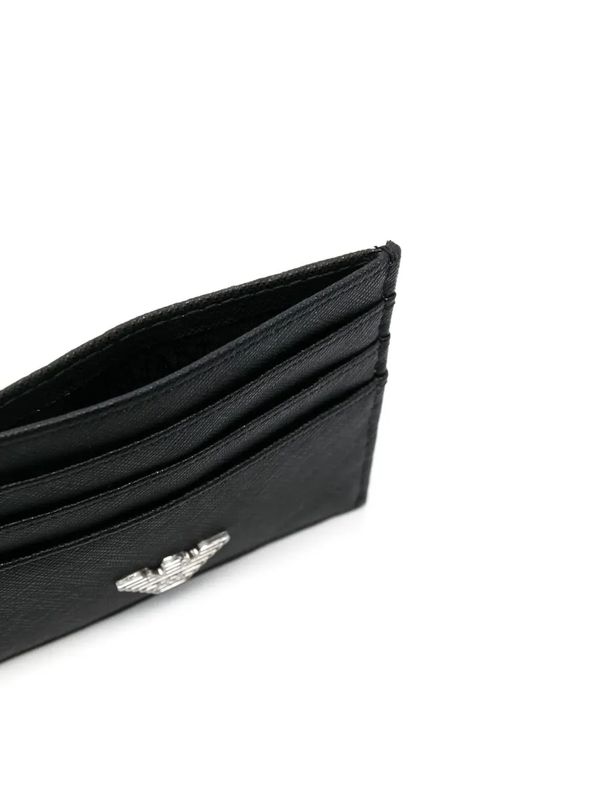 Emporio Armani ロゴプレート付きカードホルダー - 画像3