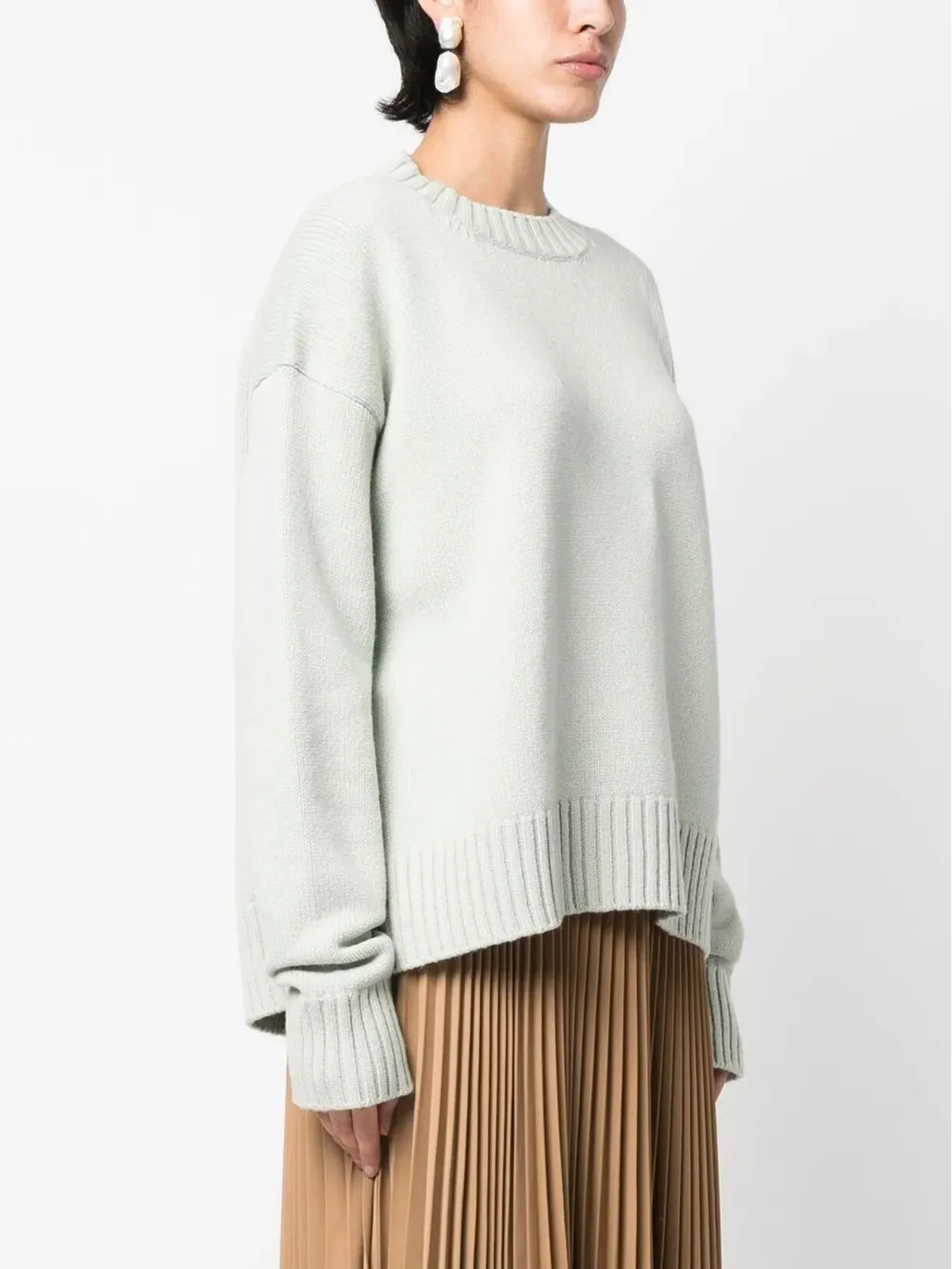 Jil Sander ファインニット コットン-カシミヤ混紡 ジャンパー - 画像3