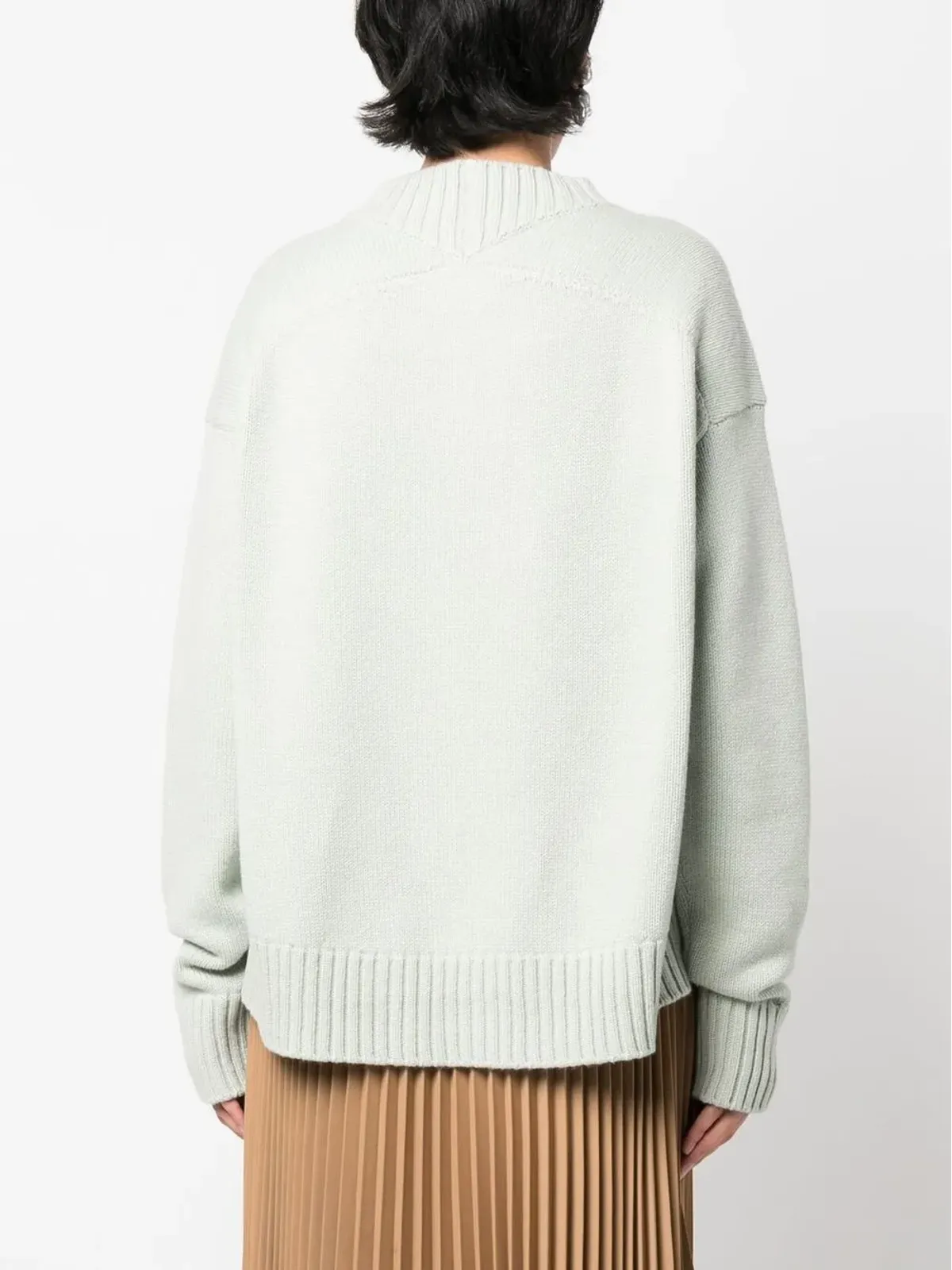 Jil Sander ファインニット コットン-カシミヤ混紡 ジャンパー - 画像4