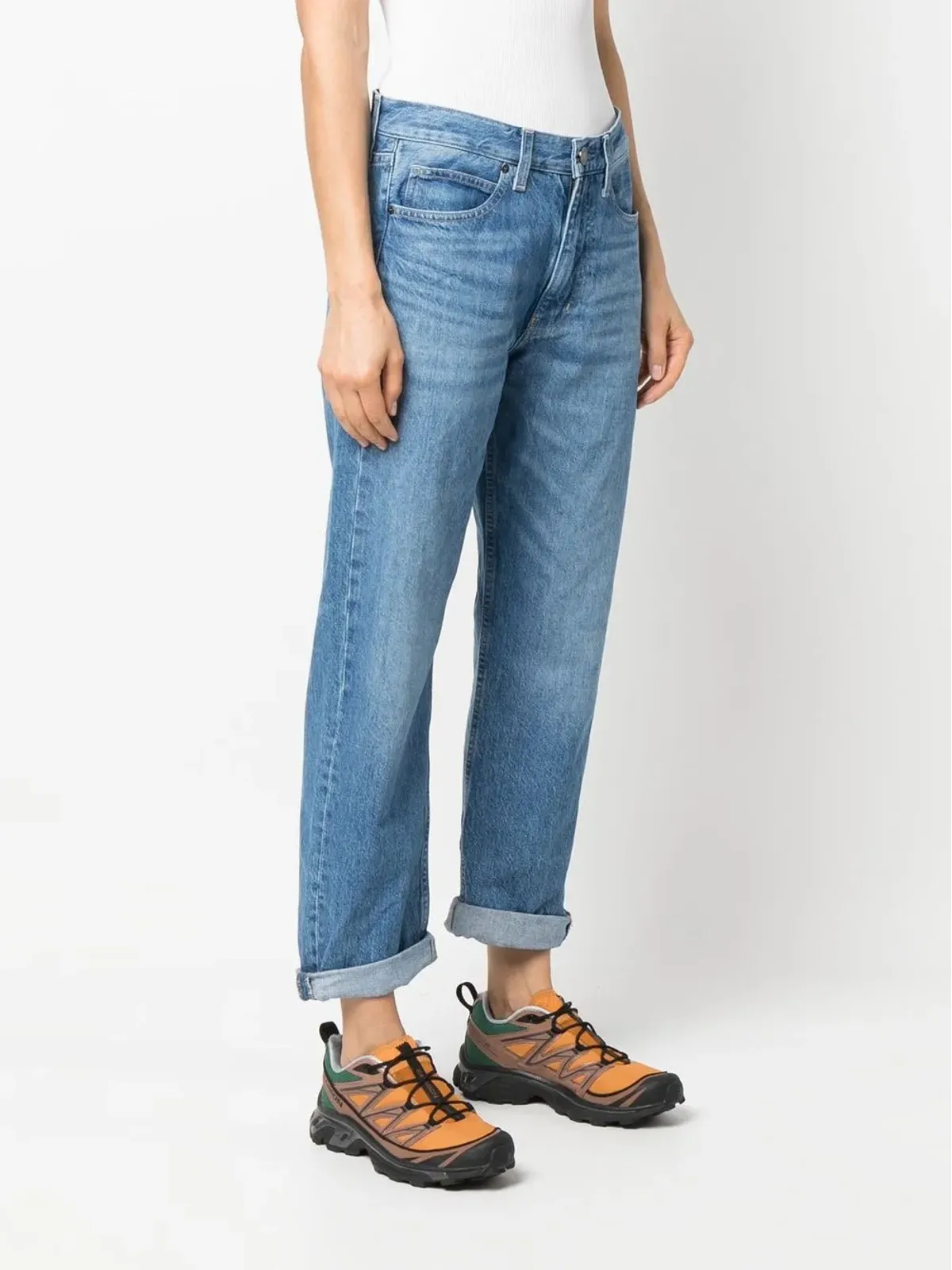 Calvin Klein ミッドライズ ボーイフレンドジーンズ - ブルー - 画像3