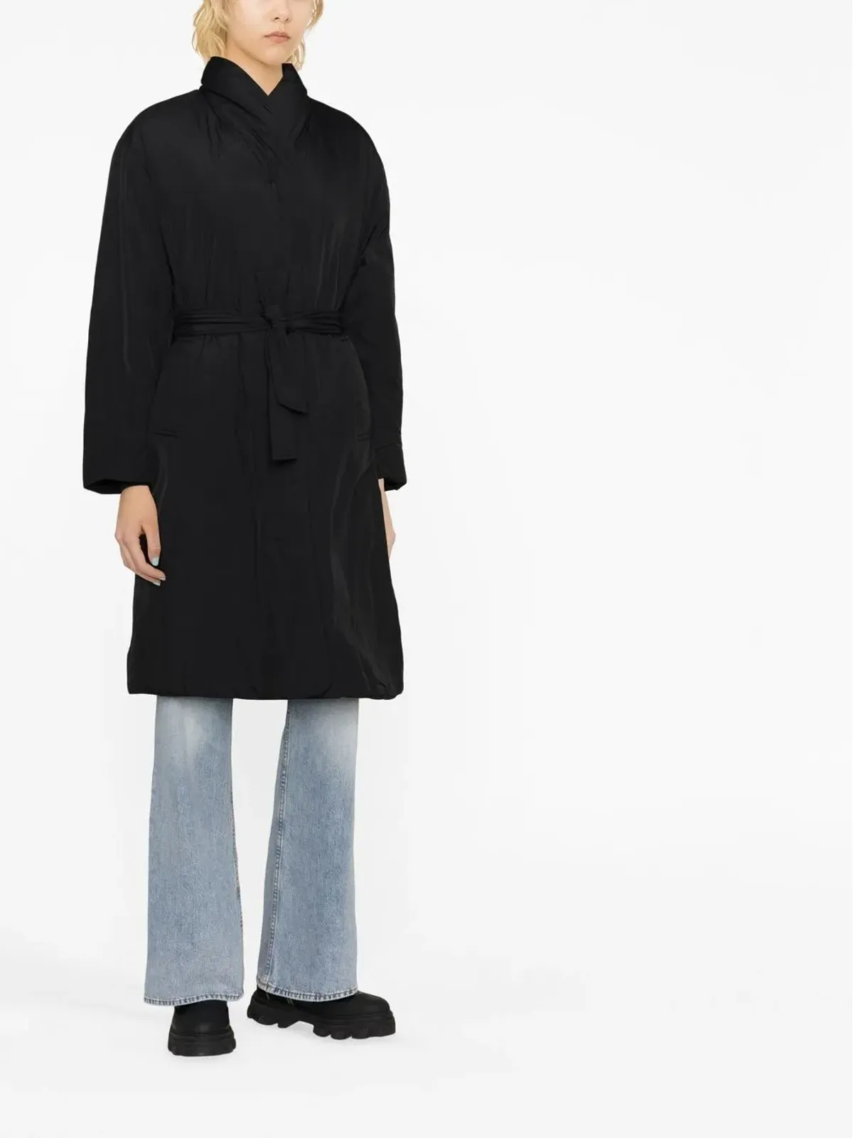 Calvin Klein パディド シングルブレストコート - 画像3