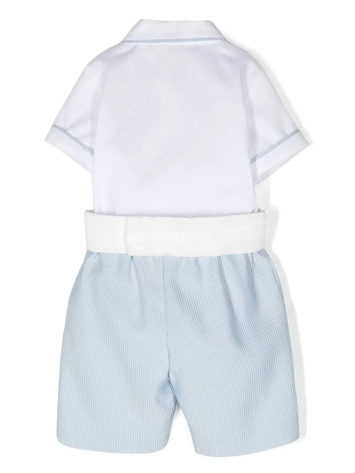La Stupenderia striped short set - White - 画像2