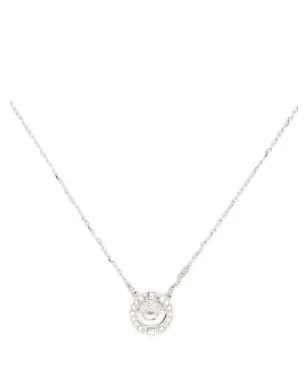 Swarovski クリスタルペンダントネックレス - シルバー - サムネイル1