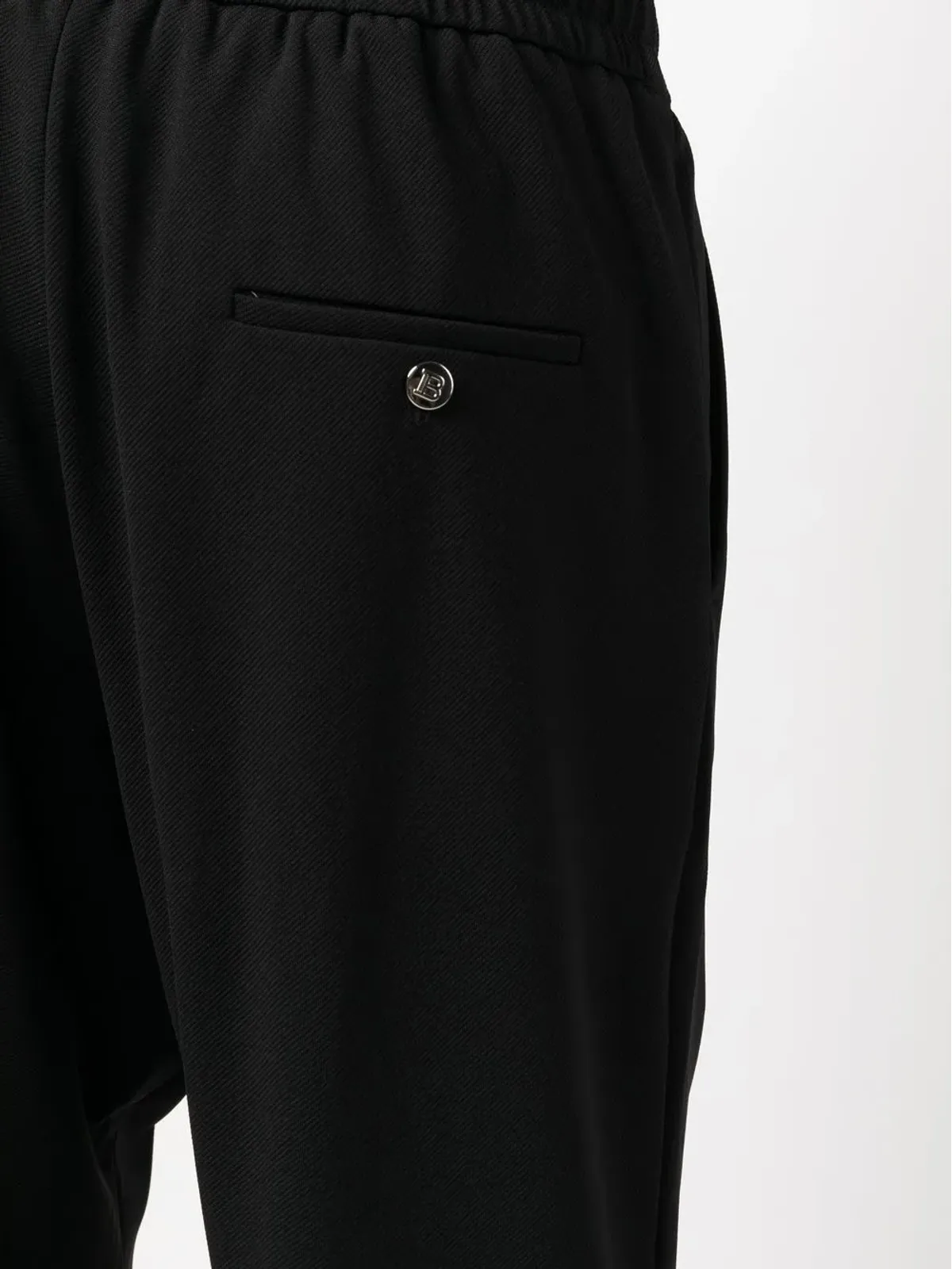 Balmain ドロップクロッチ クロップドパンツ - 画像5