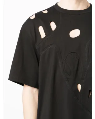 Feng Chen Wang カットアウトディテール コットンTシャツ - サムネイル5