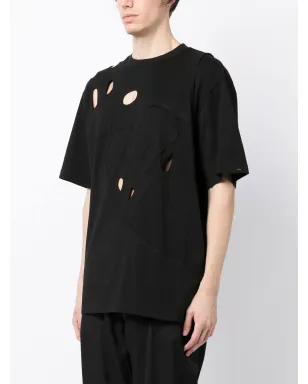 Feng Chen Wang カットアウトディテール コットンTシャツ - サムネイル3
